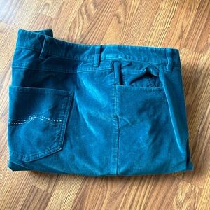 Talbots velveteen pants. Rich turquoise. 18W